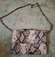 Miss Sixty Ladies  Grey Mix Animal Patterned Logo'd Modern Shoulder/hand Bag