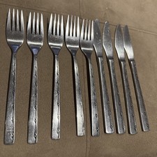 9  Viners Executive Suite  forks   Cutlery 1970's  Stainless Steel VGC