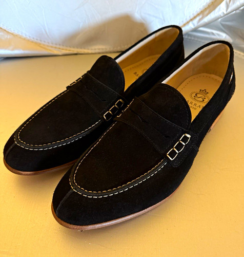 Barrats 1890 men black suede - black,