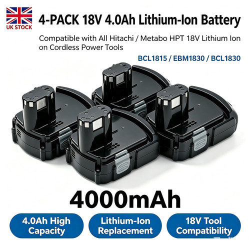 Pack 4000mah ion battery - 4-pack,