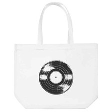 'Vinyl Record' Tote Shopping