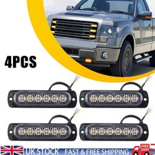 4x 12V 24VAmber 6LED Recovery