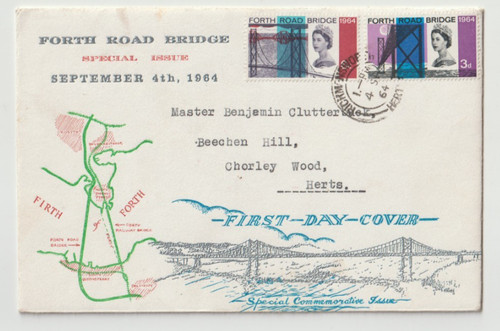 1964 fdc forth - gb,