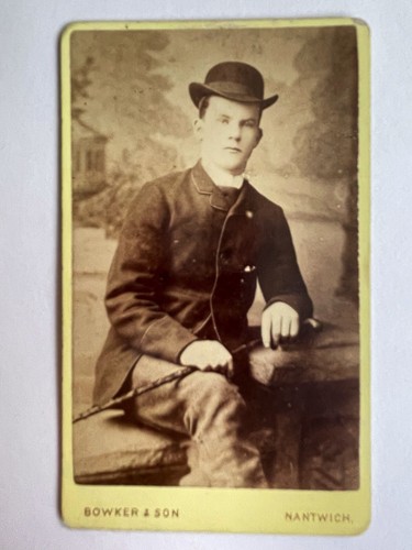Carte visite male portrait - carte,