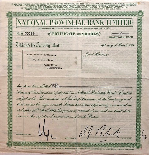 National provincial bank - national,