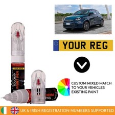 Touch Up Paint Pen For Fiat 500 Mixed By Car Registration Reg Numberplate