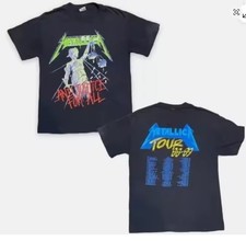 Metallica And Justice For All Tour 88-89 Black Official Unisex T-Shirt