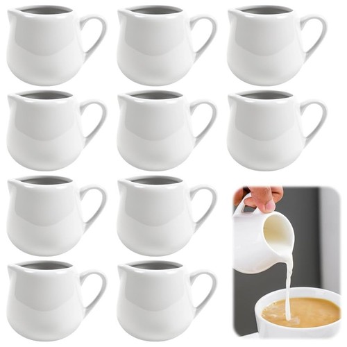 Mini white porcelain milk jug - mini,