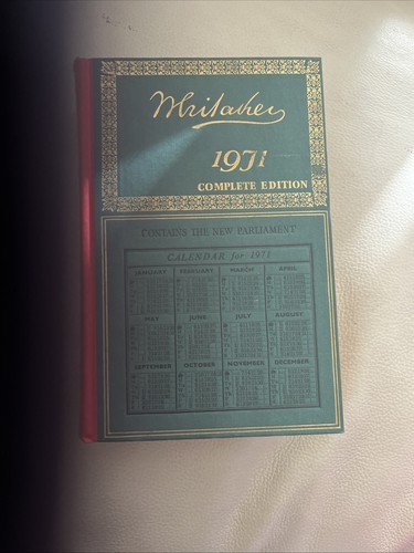 Whitaker almanack 1971 - whitaker’s,