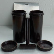 Vintage Travel Shaving Set Bakelite Style Plastic England Made Razor Containers