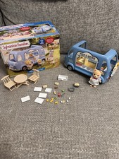 Sylvanian families calico beautiful fish and chip van boxed 100% complete