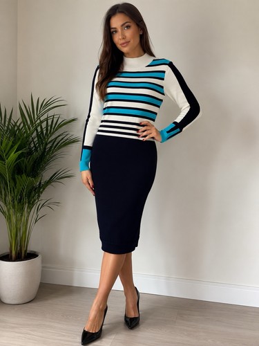 Karen millen striped knit - karen,