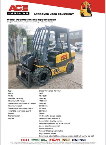 Jcb tlt30d 3000kg diesel - tlt30d,