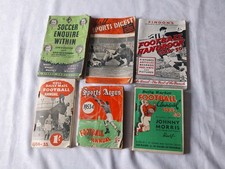 Joblot Vintage Football Annuals 1940s - 1950s x 6