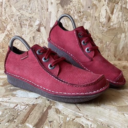 Clarks funny dream red suede - clarks,