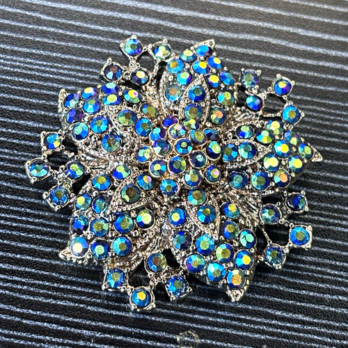 Vintage blue aurora borealis - blue,