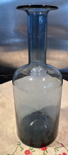 Holmegaard danish glass vase - glass,