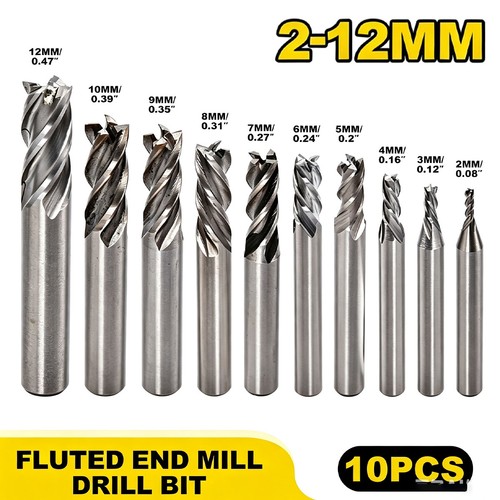 10pcs end mill - mill, 4