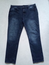 TU Mens Jeans Slim Fit Navy Denim Size 38 Regular