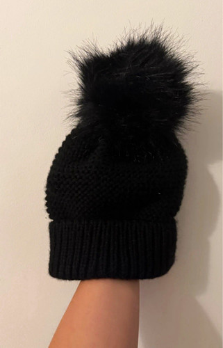 Primark black knit bobble hat - primark,