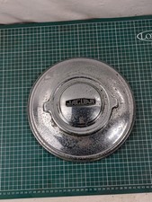 JAGUAR MK 2 CHROMED WHEEL HUB CAPS With Medallion / Badge Vintage Man Cave Decor