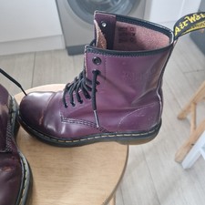 Dr. Martens Women's Purple Boots Size 6 Pre-Owned Good Condition