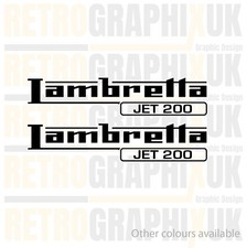 Lambretta Jet 200 Style Decal