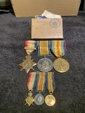 WW1 Medal Trio + Matching