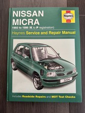 Nissan Micra '93 to '96 (K to P reg) Haynes Service and Repair Manual 3254