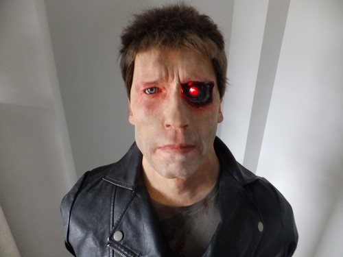 Life size terminator bust with - life,