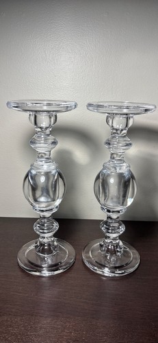 Pair tall clear glass - clear,