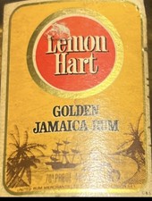 Vintage Lemon Hart Rum empty Bottle Golden Jamaica Rum