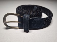 Blue Belt Braided Webbed Belt