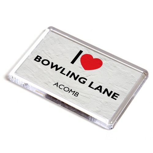 Fridge magnet love bowling - i,