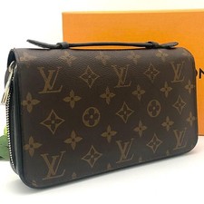 Louis Vuitton Monogram Macassar Zippy XL Long Wallet Brown