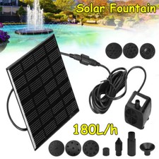 Solar Panel Powered Water Feature Pump Garden Pool Small Pond Aquarium Fountain