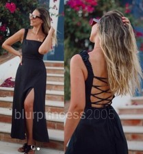 ZARA Dress Linen XXL S Midi