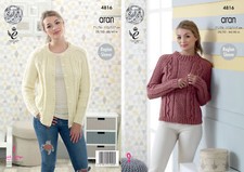 King Cole Ladies Aran Knitting