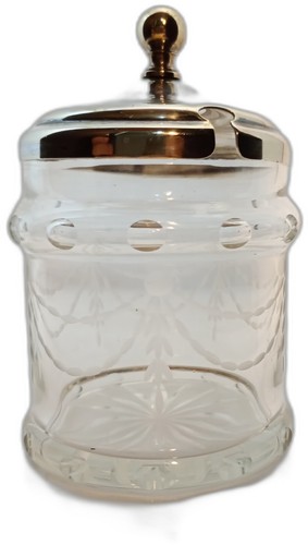 Vintage glass preserve honey - vintage,