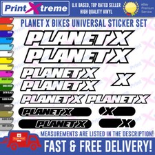 PLANET X UNIVERSAL Vinyl Decals Stickers Mountain Bike Cycling MTB HIGH QUALITY
