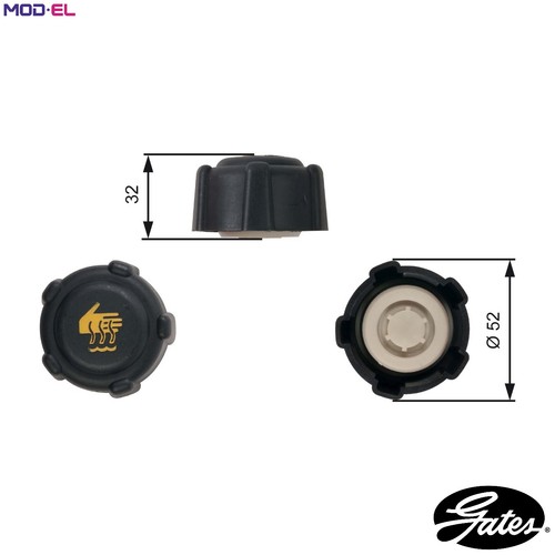 Cap coolant tank - cap,