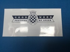 GOODWOOD FESTIVAL OF SPEED Decal Sticker. 1st  One. 