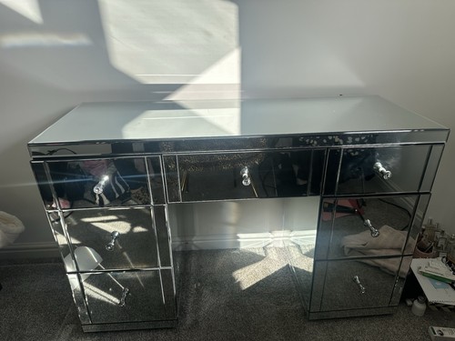 Modern silver mirrored glass - silver,