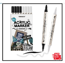 4 Black and 4 White Paint Pens