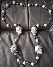 Vintage Silver SKULL Mardi
