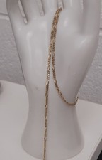  9ct Yellow 375 Gold Necklace Figaro Chain Links 45cm 5.00g Scrap Spare Repair