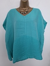 Sahara Turquoise Linen Mix