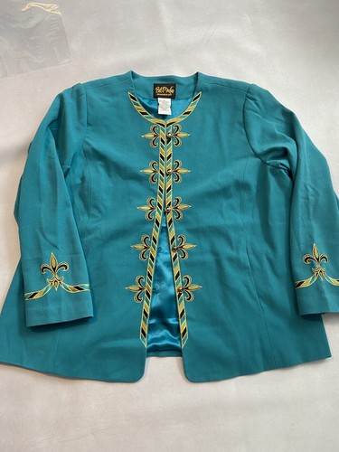 Bob mackie wearable art teal - art,