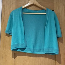 TU by Sainsbury’s Cyan / Turquoise Short Sleeve Cardigan