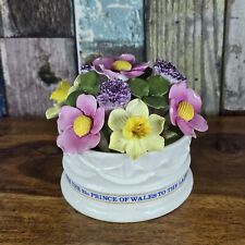 Aynsley Bone China Posey Flowers Prince Charles Lady Diana Wedding Collectable 